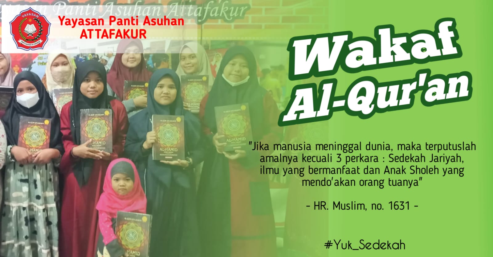 Wakaf Al-Qur'an untuk Anak Yatim Dhu'afa