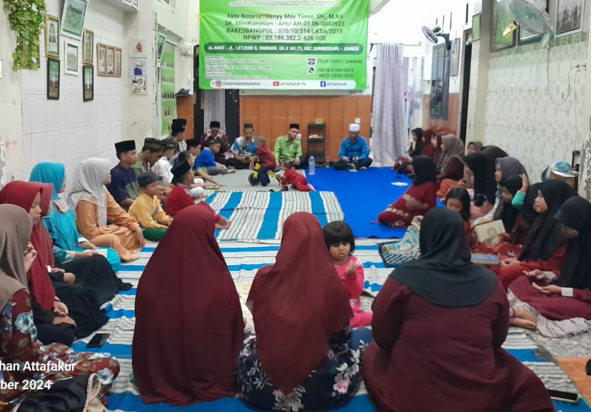 Istighosah Rutin di Yayasan Panti Asuhan Attafakur Jember